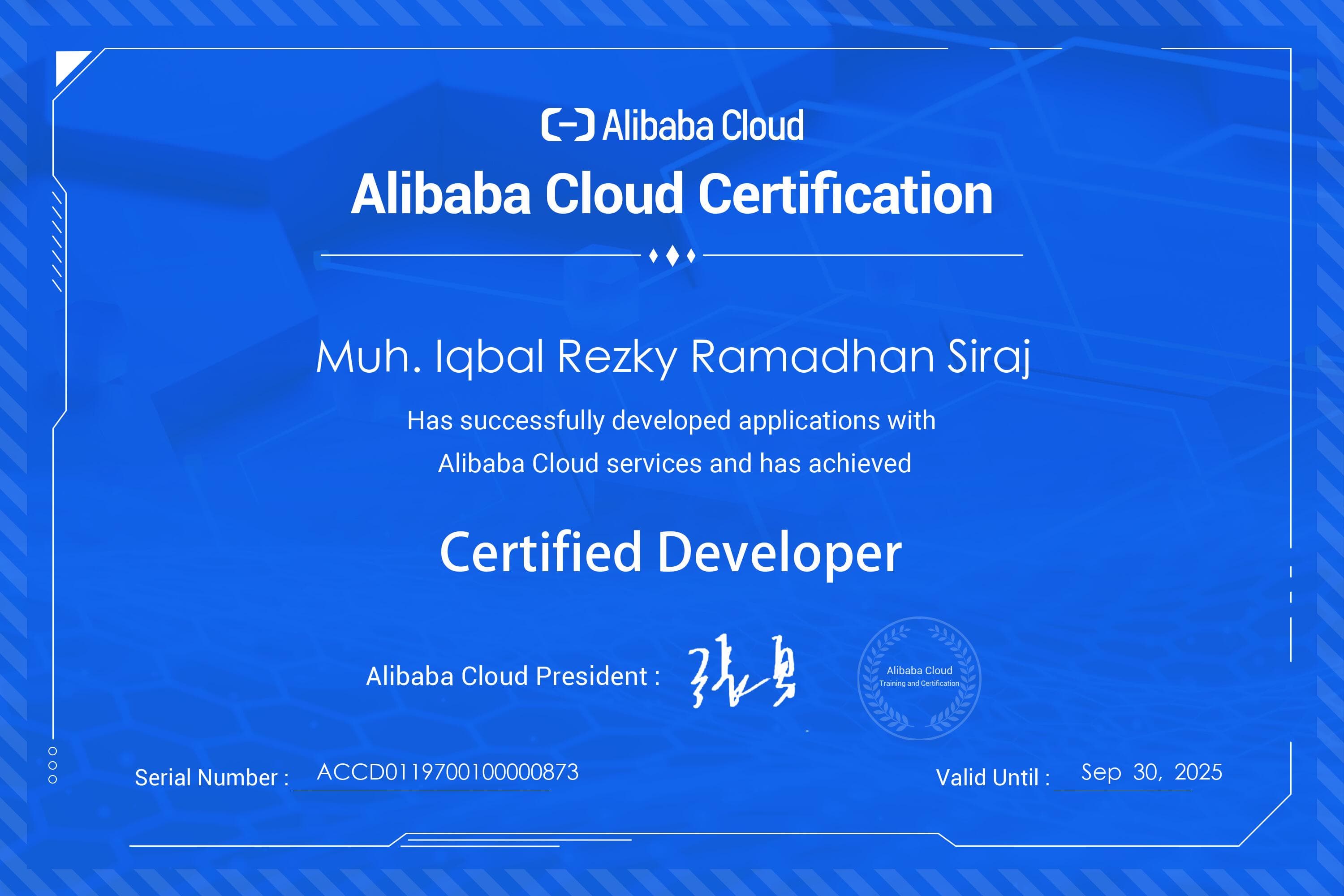 Certificate 1